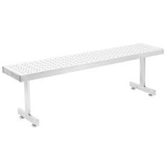 CleanPro EGBP Electropolished Gowning Bench with 0.38" x 3" Perforated Top & Recessed Legs