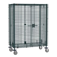 Metro SEC55DK3 Metroseal® Green Security Cart, fits 24" x 48" Shelves