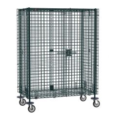 Metro SEC56DK3 Metroseal® Green Security Cart, fits 24" x 60" Shelves