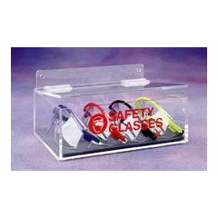 AK, LTD. AK-230-1 Acrylic Safety Glasses Holder with Lid, 6.75" x 9" x 3.5"